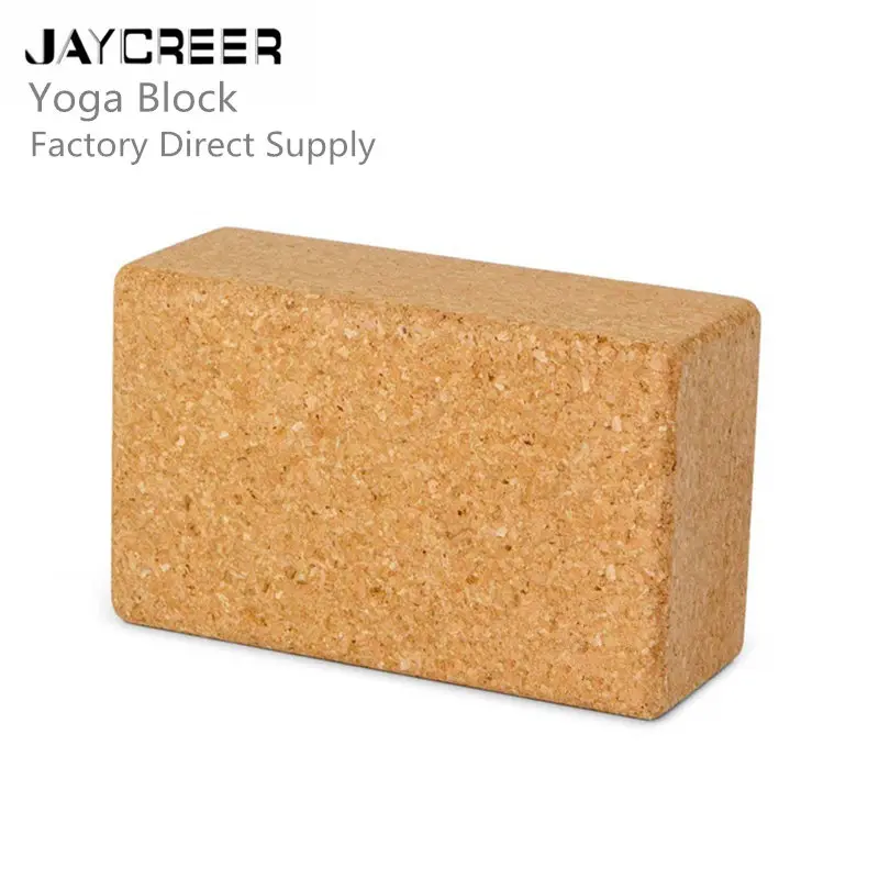 JayCreer 22x14x7,2 см переработанный пробковый блок для йоги, устойчивый, экологически чистый, нескользящий, подставка для рук блоки, нетоксичный, Премиум пробки