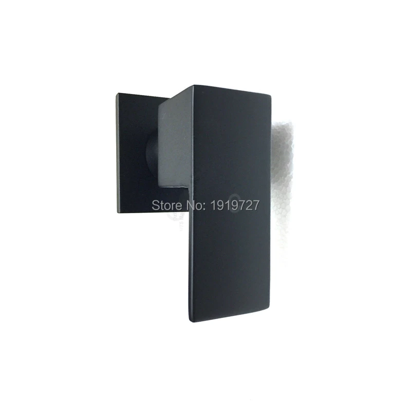 Wall Bathroom Faucet 1/4 Turn Bath Tub Solid Brass Black Tap Mixer Spout Factory Direct Modern Square Wels Hot & Cold Shower Set bathroom faucet bathroom shower faucet set