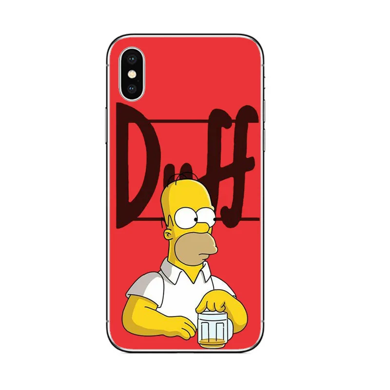 Чехол для телефона Homer J. Simpson silico TPU чехол для iPhone 5 5S SE 6 6s 7 8 PLUS X XR XS MAX Модный чехол для телефона Bart Simpson - Цвет: TPU