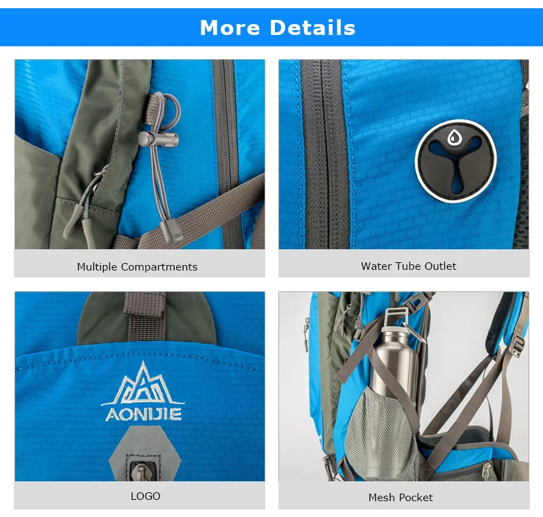 AONIJIE 9019 открытый 40L 50L походный рюкзак, рюкзак для путешествий, кемпинга, альпинизма, езды на велосипеде, рыбалки с дождевиком