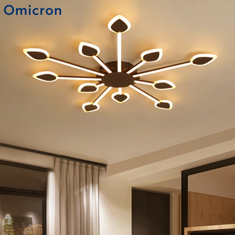 

Omicron Creative Modern LED Ceiling Light Creative Brown Branch Shape Coffee Ceiling Lights Bedroom Living Room Lighting