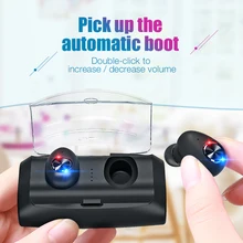 Мини-туры СПЦ Bluetooth 5,0 наушники 3D стерео Беспроводной наушники бас наушники стерео гарнитура с микрофоном 2600 mah Зарядное устройство коробка