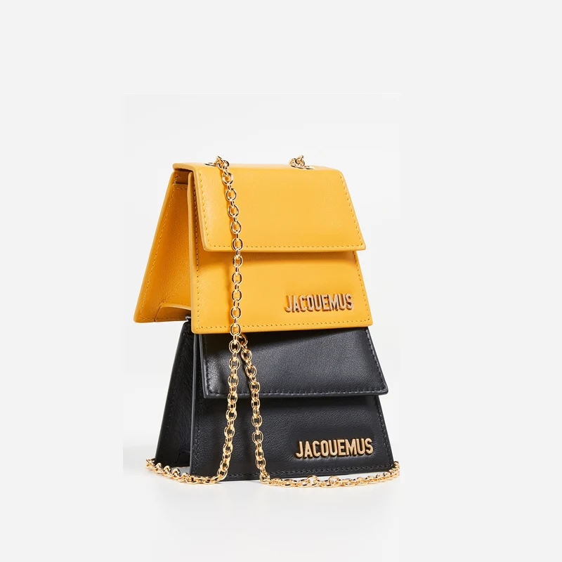 

New French mini-crowdsourcing ladies'bags with metal chains inclined to carry all kinds of small square bags