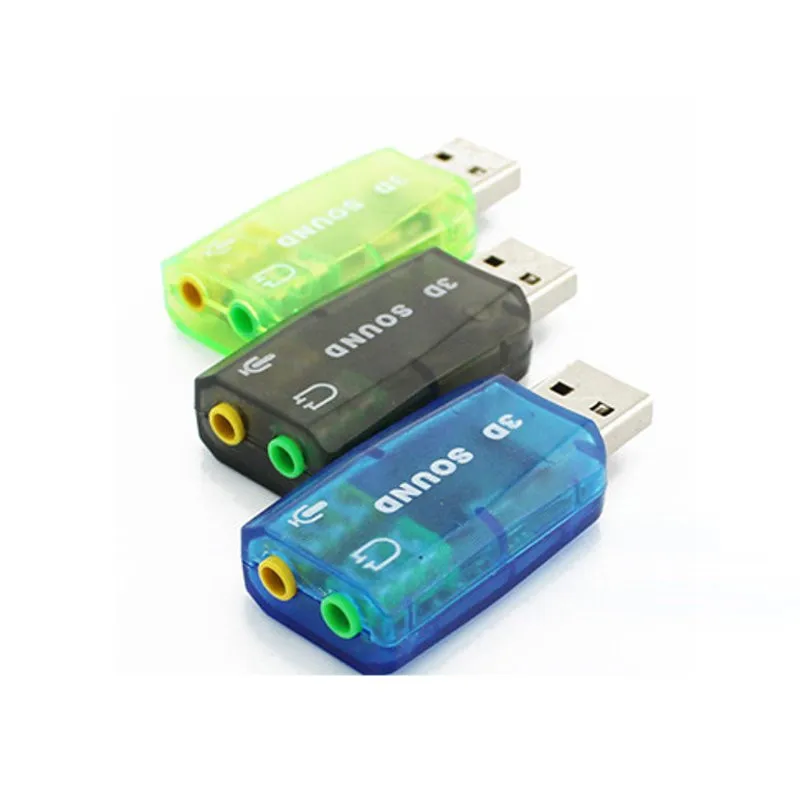 5.1 Channel 3D External USB Audio Sound Card Mic Adapter 3.5mm Jack Stereo Headset For Win XP 7 8 Android Linux for Mac OS|usb audio sound…