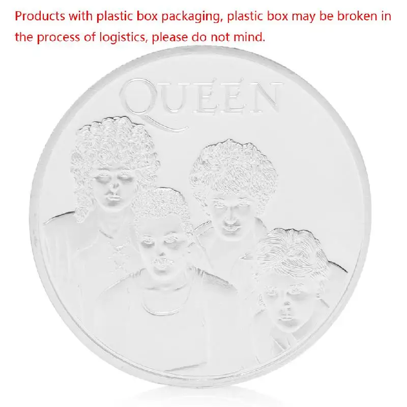Королевская британская рок-группа Посеребренная памятная монета жетон коллекционный подарок