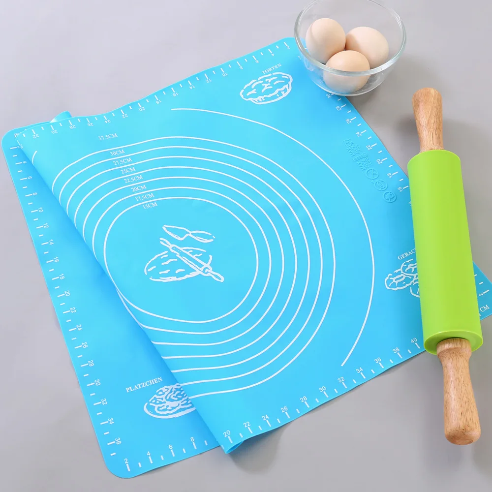 

50 * 40 cm Silicone Baking Mat Cake Pans for Oven Scale Rolling Dough Mat Rolling Fondant Pastry Mat Non-stick Bakeware