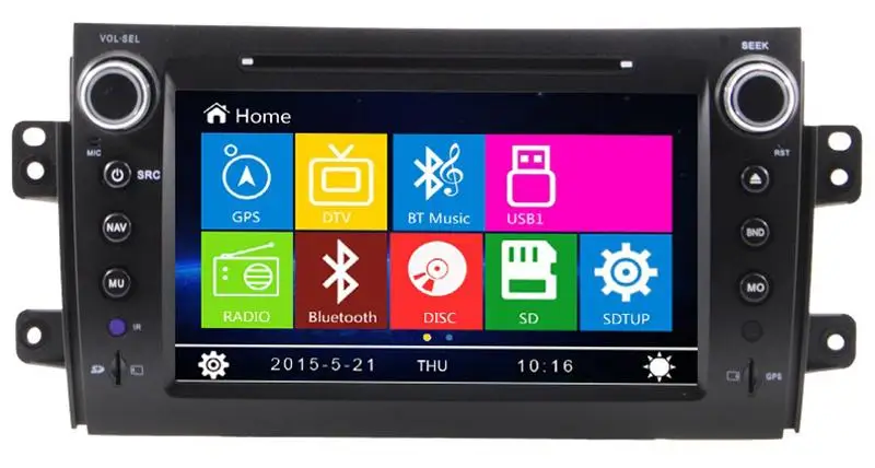Cheap 8" Car DVD player with GPS(optional),audio Radio stereo,BT/TV,car multimedia for SUZUKI SX4 2006 2007 2008 2009 2010 2011 2012 1