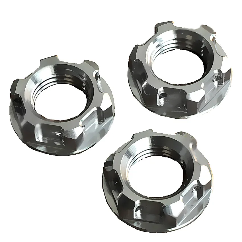 Titanium Nut for Motorcycle Modified M22x2.5mm Ti Nuts Rear Axle Steel