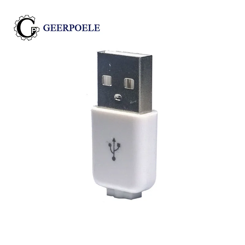 

10 pcs/lot Male Type A 4Pin Rounded Corners Connectors Micro USB Connector Plastic Shell Jack Tail Sockect Plug