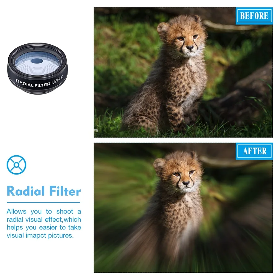 APEXEL 10in1 Phone Camera Lens Kit Fisheye Wide Angle Telescope Macro Mobile Lenses For iPhone Samsung Redmi 7 Huawei Cell Phone
