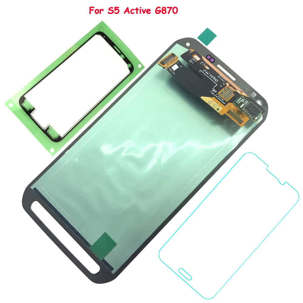 

FIX2SAILING 100% Tested Working AMOLED LCD Display Touch Screen Assembly For Samsung Galaxy S5 Active G870
