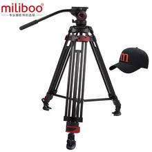 Miliboo MTT604A алюминиевая головка Портативный штатив для камеры для профессиональной видеокамеры/видео/DSLR стенд 75 мм размер чаши видео штатив