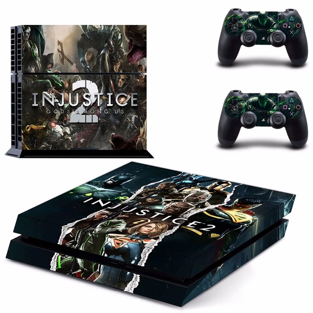 Injustice 2 PS4 наклейка на всю кожу лицевые панели для консоли и контроллера Sony playstation