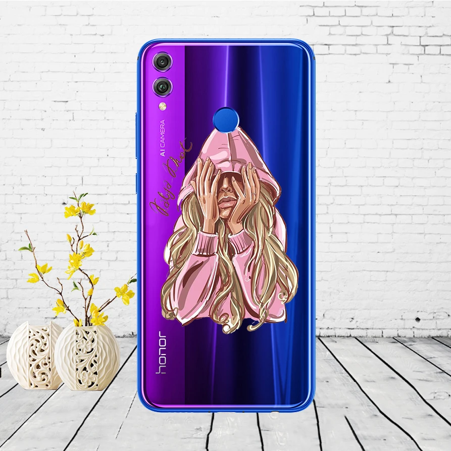 11SX силиконовый чехол для huawei honor 8x чехол 6,5 дюймов Мягкий ТПУ задняя крышка для huawei honor 8x защитный чехол для телефона Coque живопись - Цвет: 21