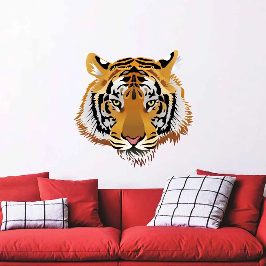 

Wild Lion animals wall decals sticker for wall living room bedroom decoration removable wateproof wallpaper art murals for home