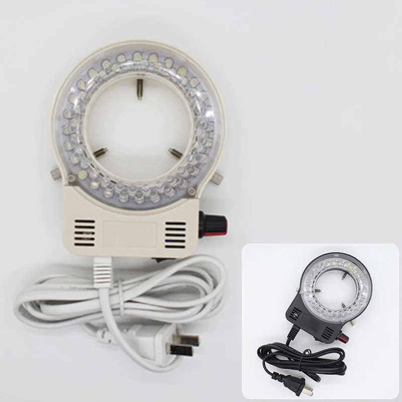

1*Adjustable 56 LED Microscope Light Source Ring Shaped Lamp Inner Diameter 63mm