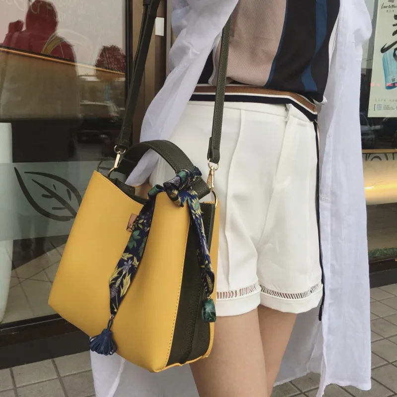 

Handbags Soft Shoulder Bag Bucket Casual Crossbody Tote Hand Bags Leather Women Lady Girl Elegant Woman Fashion High Quality