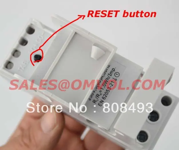 DDS238 2 single phase din rail type watt hour meter with Reset button