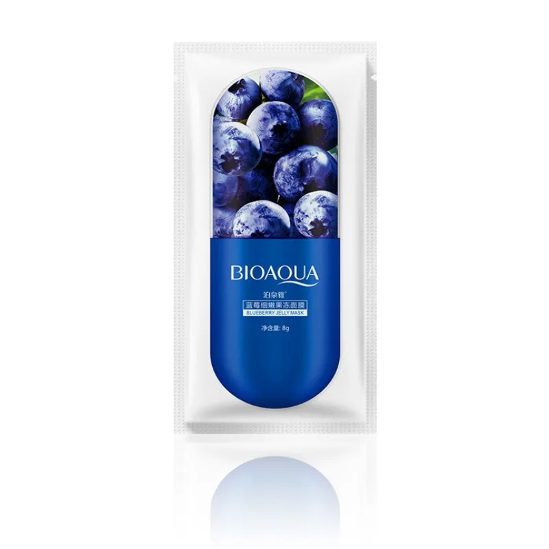 Blueberry 1pc Маска для лица Глубокая увлажняющая маска для лица 1 шт. увлажняющий экстракт питательный крем против морщин антивозрастной отбеливающий уход за кожей - Цвет: Blueberry 1pc