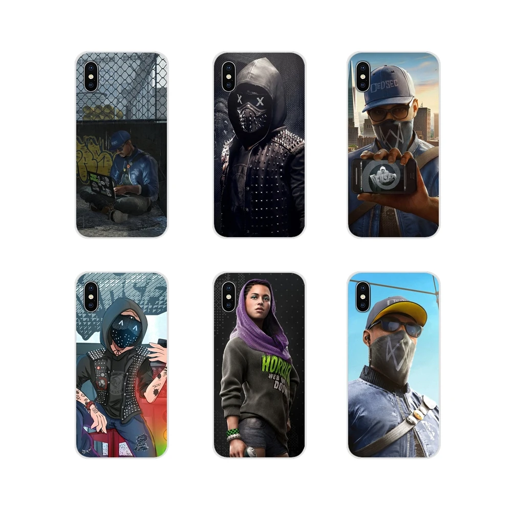 

For Huawei P8 9 Lite Nova 2i 3i GR3 Y6 Pro Y7 Y8 Y9 Prime 2017 2018 2019 Watch Dogs 2 Dedsec Accessories Phone Cases Covers