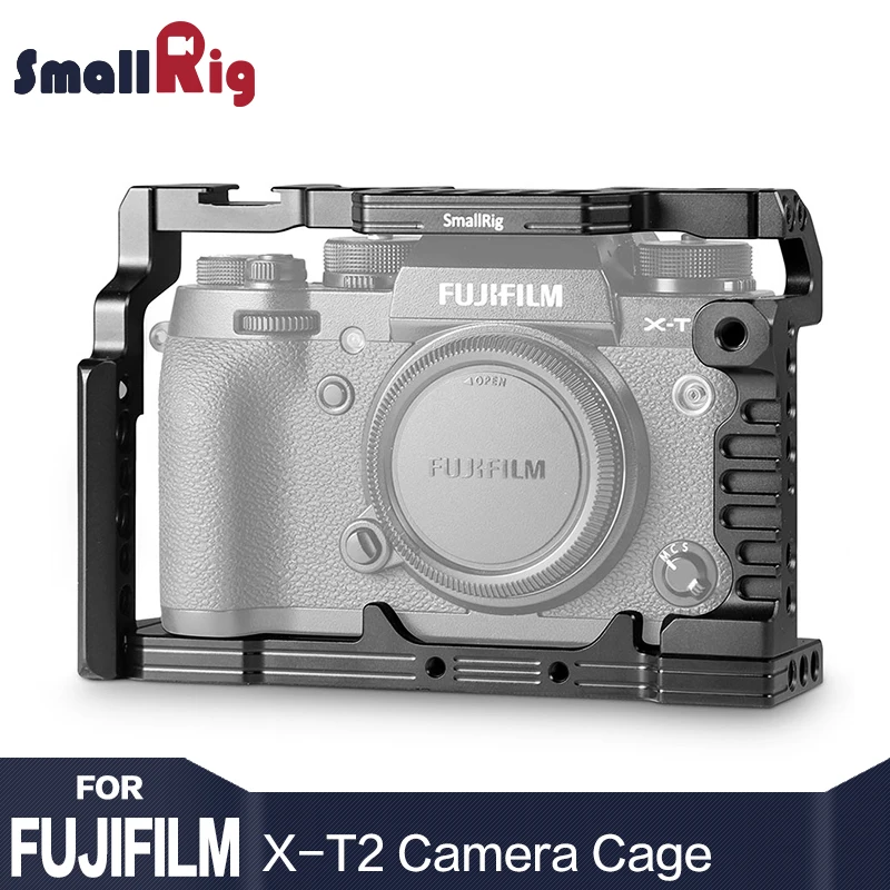 

SmallRig Dual Camera Cage for Fujifilm X-T2 Camera Form-fitting Detachable With Cold Shoe Mount Nato Rail For DIY Options - 1881