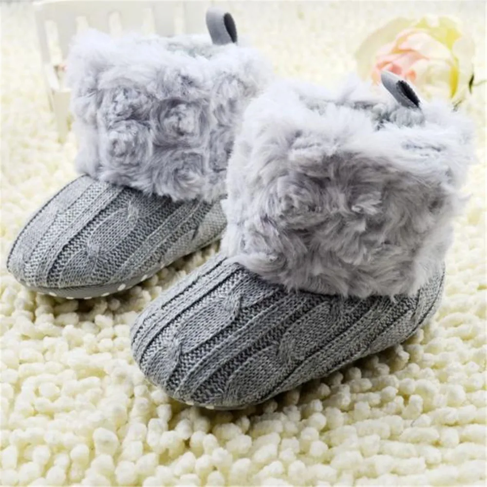 baby slofjes Baby toddler fur boots Snow Boots Soft Plush shoes for girls Crib ankle Shoes Toddler Boots toddler girl shoes