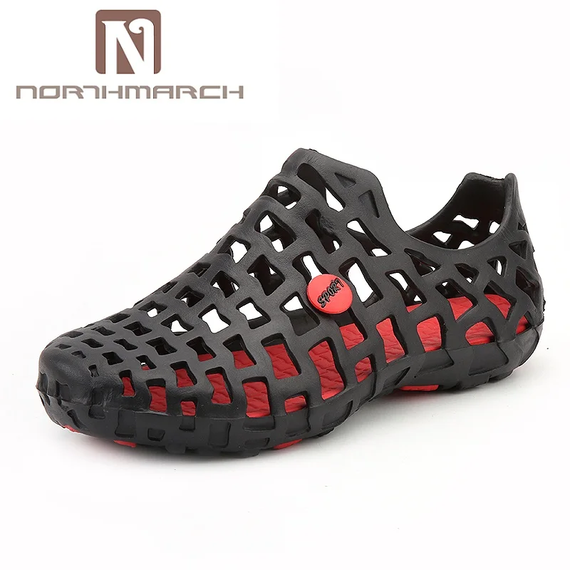 

NORTHMARCH Shoes Men Summer Hollow Casual Men Sandals Fashion Slippers Breathable Beach Sandals Couple Beach Shoes Water Shoes