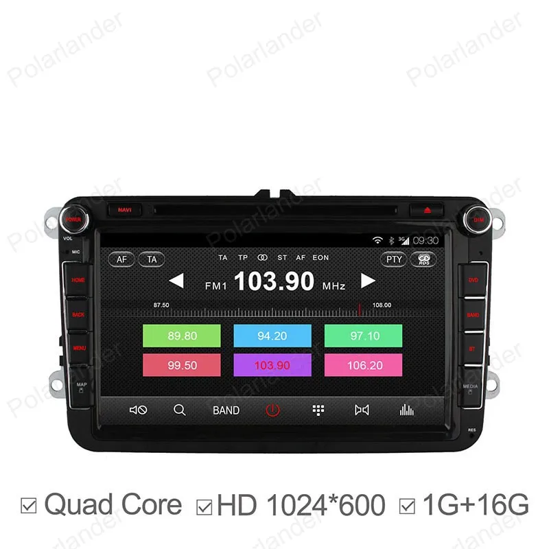Top Android4.4 Car DVD For VW Golf 5 6 Polo Passat Jetta Tiguan Touran Skoda Octavia Seat Quad Core wifi 3G GPS radio 23