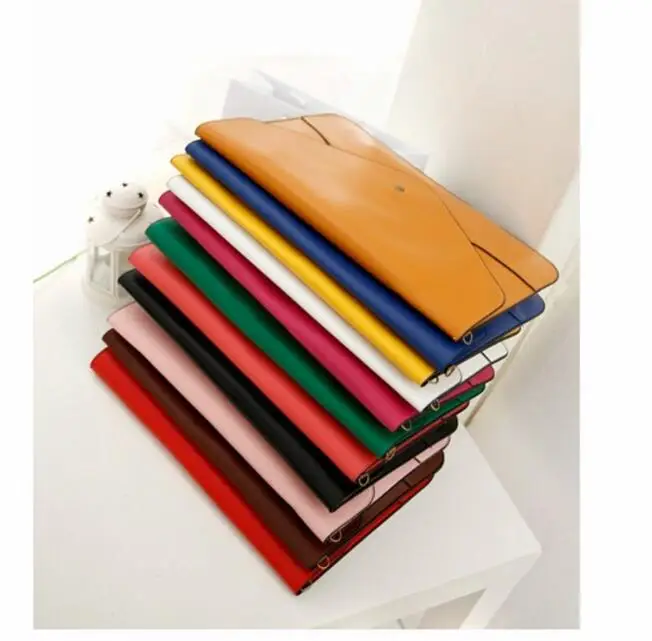 

10pcs/lot! New Fashion Simple Business leather handbag Envelope briefcase