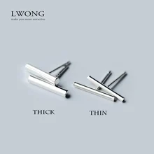 Простой дизайн, серьги из стерлингового серебра 925 пробы, тонкие крошечные серьги-гвоздики, минималистичные ювелирные изделия для свадебного подарка, oorbellen