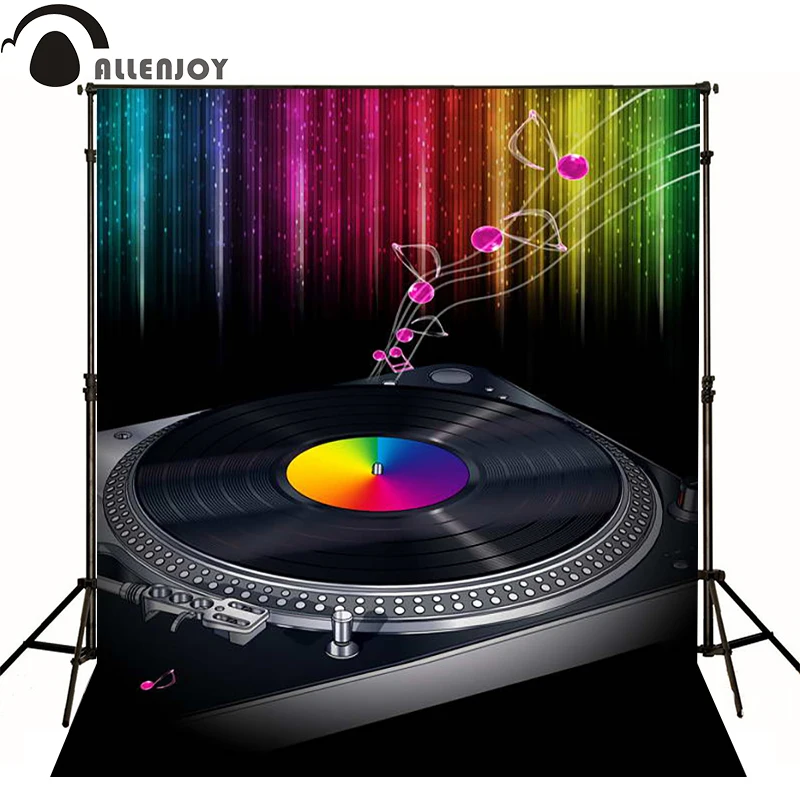 Allenjoy photographic background Music CD dynamic modern colors photo
