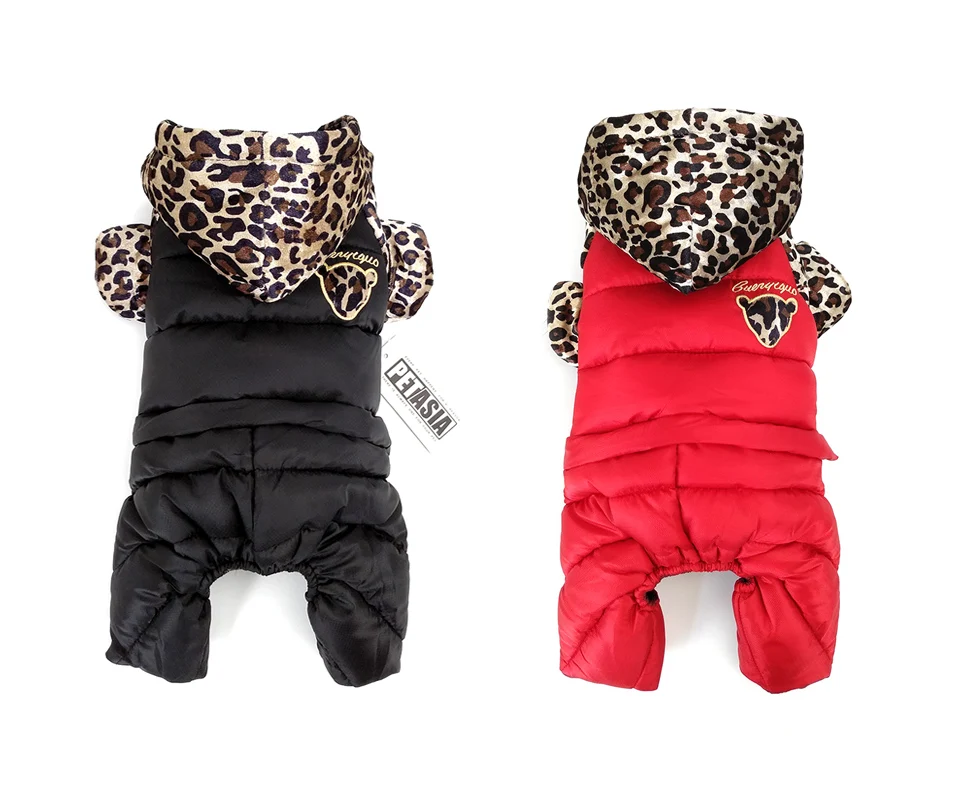 PETASIA Leopard Print Winter Dog Clothes 301