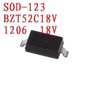 

Free shipping Zener diode BZT52C18V SOD-123 100PCS