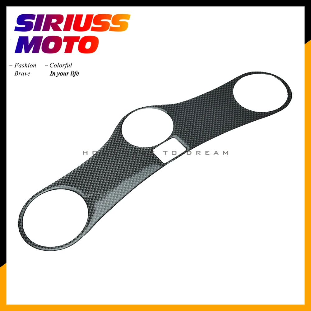 

Motorcycle Carbon Fiber Pattern Top Triple Clamp Yoke Sticker Case for HONDA CBR600RR CBR 600RR 2005-2006 F5