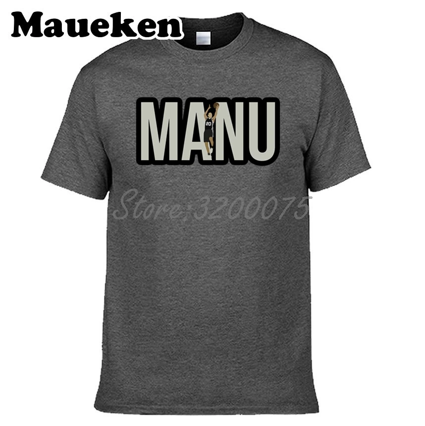 Мужская футболка Manu Ginobili 20 San Antonio Legend одежда с круглым вырезом W19022105|Футболки| |