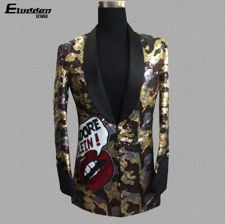 sequin leopard suit