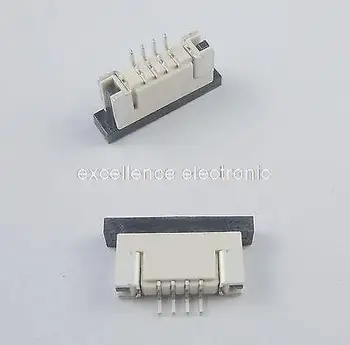 

50 Pcs FPC FFC 1mm Pitch 4 Pin Drawer Type Ribbon Flat Connector Bottom Contact