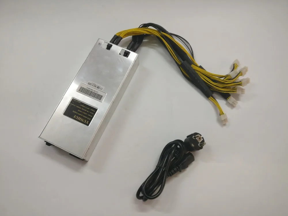 YUNHUI BTC LTC DASH Miner PSU 1800 Вт источник питания для Antminer S9 S9i S9j L3 + D3 A3 X3 V9 E3 Z9 T9 Innosilicon A9 A10 D9