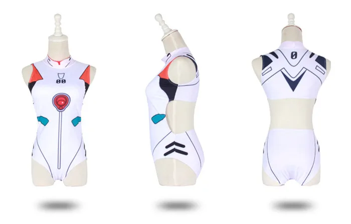 Cosplay&Ware [4]Sexy Anime Evangelion Eva Swimwear Backless Swimsuit One Piece Cosplay Costumes Sukumizu Asuka Ayanami Mari -Cosplay&Ware anime Shop