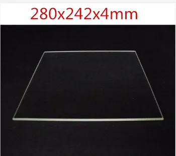 

Funssor 100% Borosilicate Glass plate 280x242x4mm thickness 4mm for DIY Flyingbear P905X 3D printer Build Plate