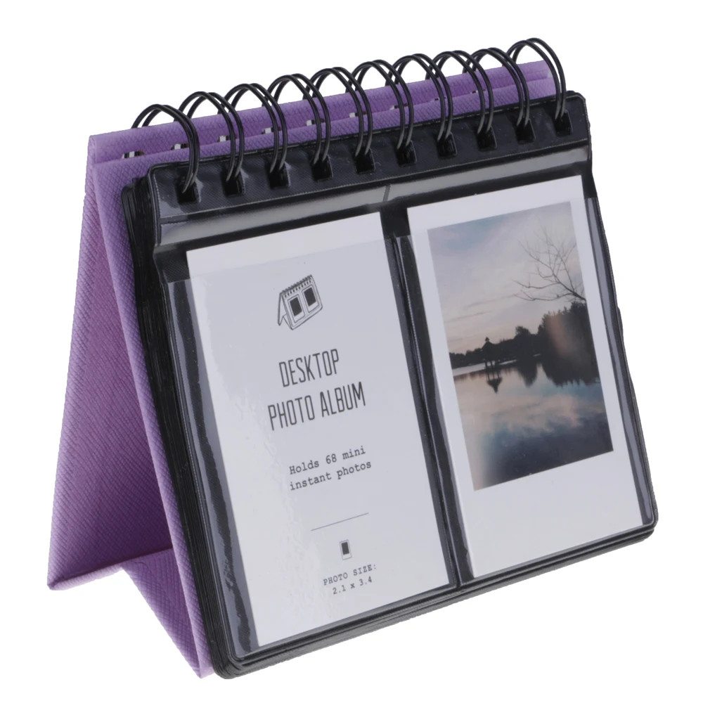 

New 2019 Desk calendar Vertical Calendar Polaroid Photo Album Slip-in For PVC + Paper Mini