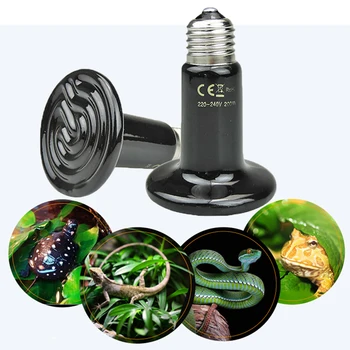 

6PCS e27 terrarium snake turtle ceramica bulb reptile ceramic lighting bird heater basking lamp accessoires reptiles tortugas