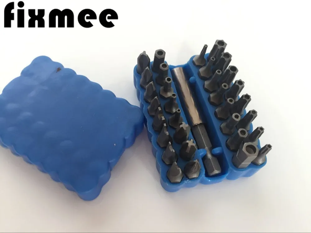 

33pcs Head screwdriver Torq Torx Hex Star Spanner Tri Wing Electric Screwdrive Bit Set Hex Bit 1/4" 6.35mm Magnetic Holder