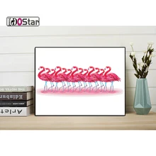 Рамки животные DIY краски ing по номерам Фламинго Зебра акрил на холсте стены книги искусству картина ручной работы для домашний декор