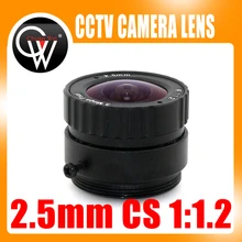 3MP 2,5 мм CS cctv объектив подходит для both1/2," и 1/3" CMOS чипсетов для ip-камер и камер безопасности