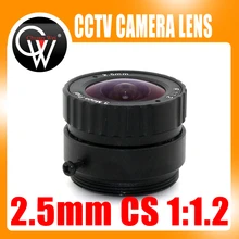 3MP 2.5mm CS lens suitable for both1/2.5″ and 1/3″CMOS chipsets for ip cameras and security cameras