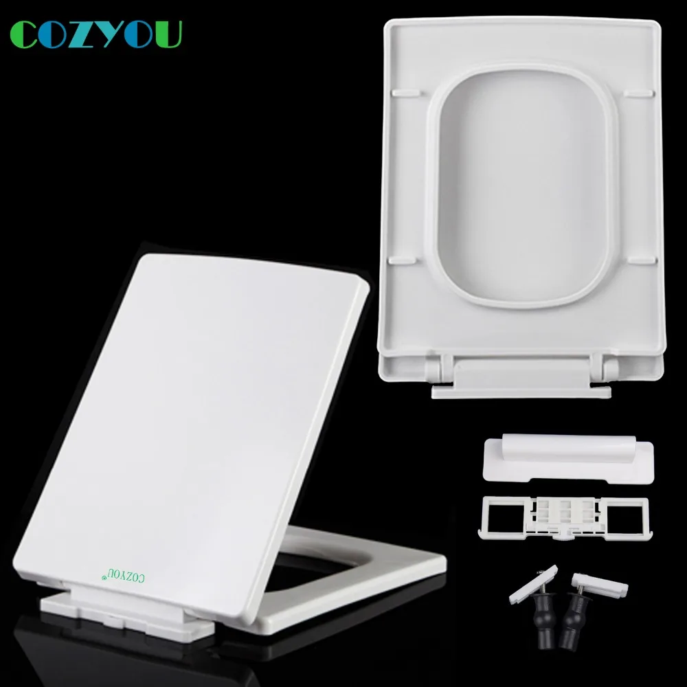 

Rectangle Toilet seat PP Slow soft close Quick Release Easy installation length 400mm to 447mm,width 328mm to 348mm GBP17278PF