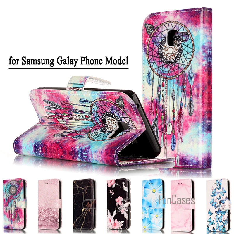 Модные Мрамор из искусственной кожи флип чехол для телефона samsung Galaxy A3 A5 J3 J5 J7 2016