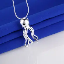 Осьминог животное посеребренное ожерелье новая серебряные ожерелья и подвески/LCMLKAVY BZMFYWXV