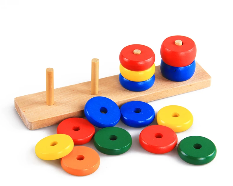 Ensino Montessori Brinquedo Formas Geométricas Blocos de